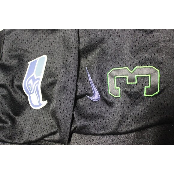 Nike NFL Players‎ On Field black Seahawks #3 Wilson short sleeve football jersey - Picture 14 of 16